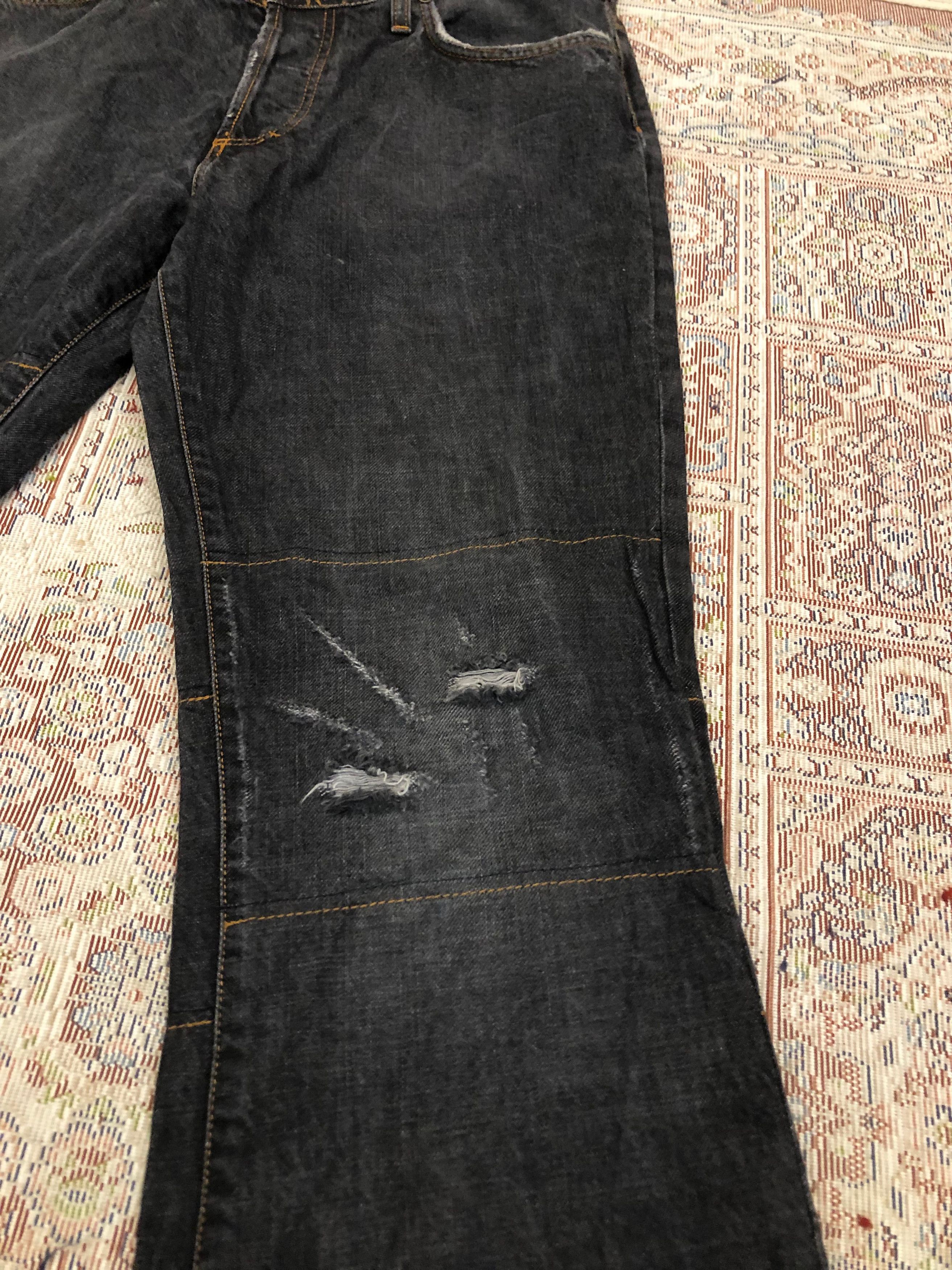 Just Cavalli Vintage Just Cavalli Jeans 36 Black Bootcut Distressed y2k Size US 36 / EU 52 - 7 Thumbnail