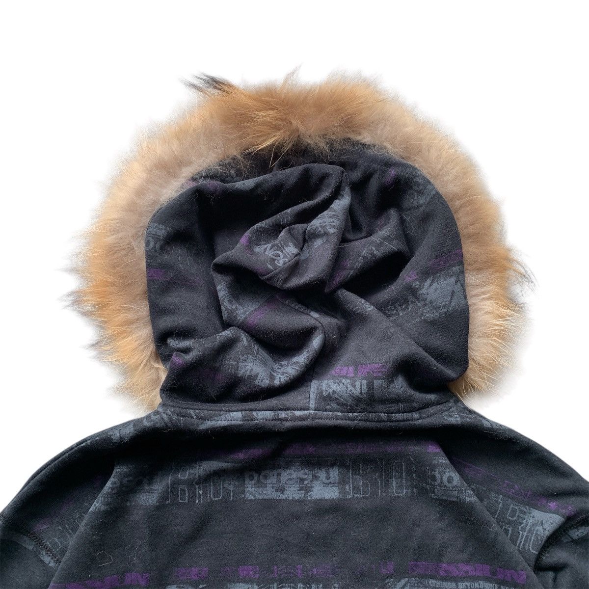 Le Grande Bleu (L.G.B.) Bone Soul Fur Zip Hoodie Ifsix GOA LGB Style Jacket Size US XL / EU 56 / 4 - 8 Thumbnail