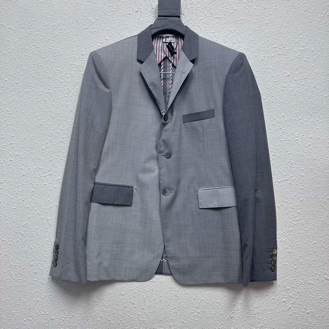 Thom Browne Thom Browne Gray Padded Blazer Jacket Size US M / EU 48-50 / 2 - 1 Thumbnail