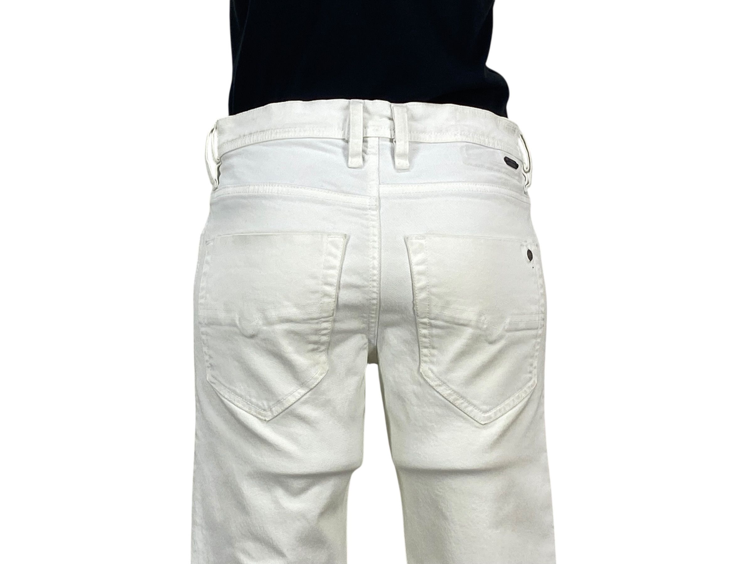 Diesel Diesel White Jeans Low Rise Skinny Jeans Size 26" / US 2 / IT 38 - 6 Thumbnail