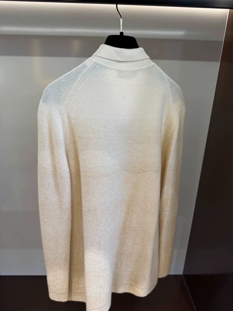 Loro Piana LORO PIANA Pale yellow gradient cashmere cardigan Size M / US 6-8 / IT 42-44 - 5 Thumbnail