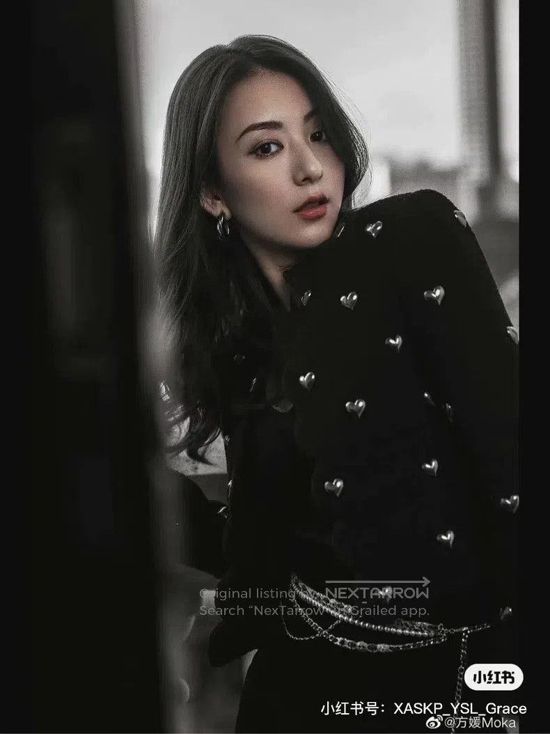 Saint Laurent Paris Saint Laurent Paris Black love metal button jacket Size XS / US 0-2 / IT 36-38 - 8 Thumbnail