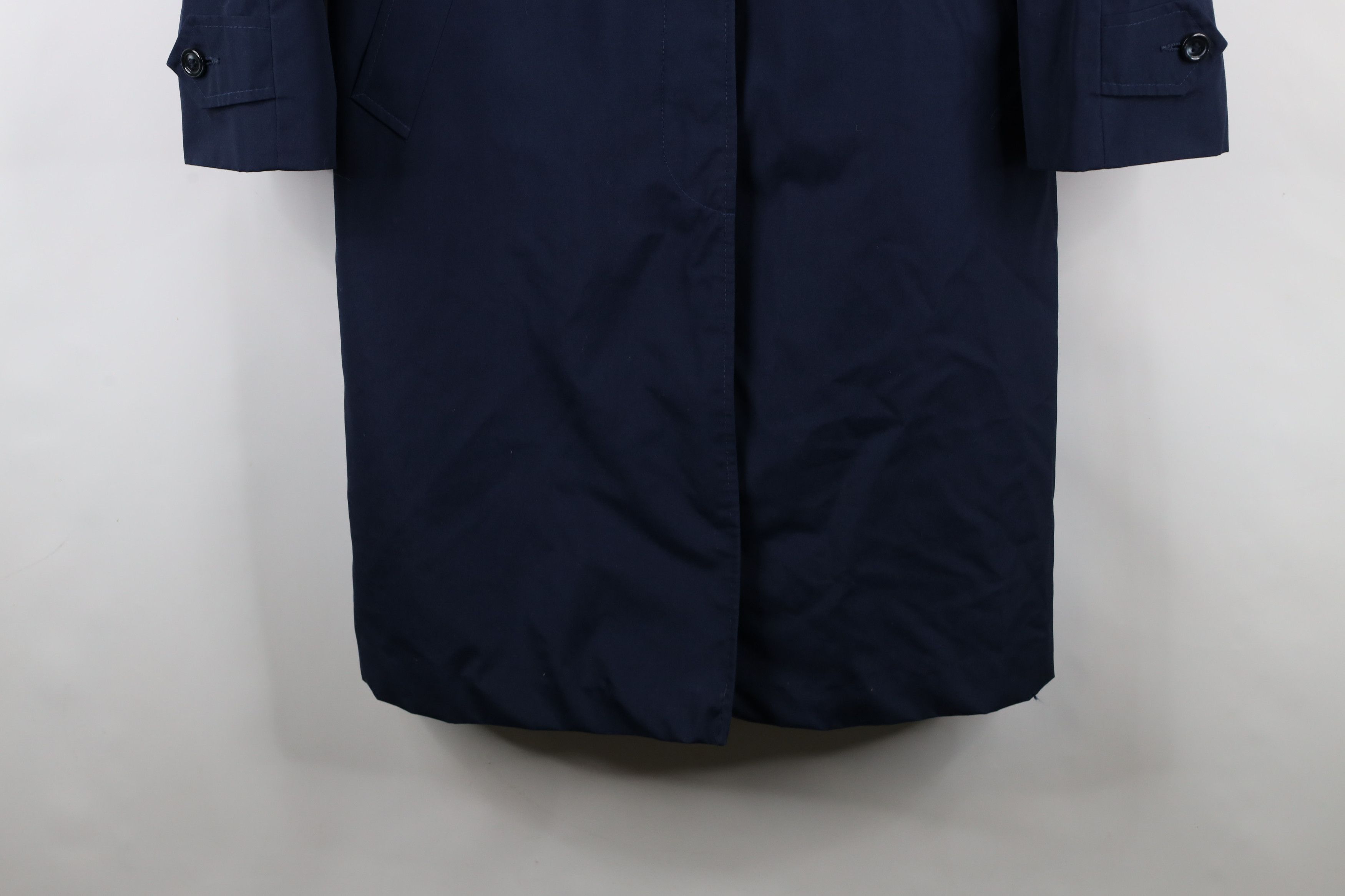 Vintage Vintage 70s Streetwear Length Trench Coat Rain Jacket Blue Size XXL / US 16-18 / IT 52-54 - 4 Thumbnail