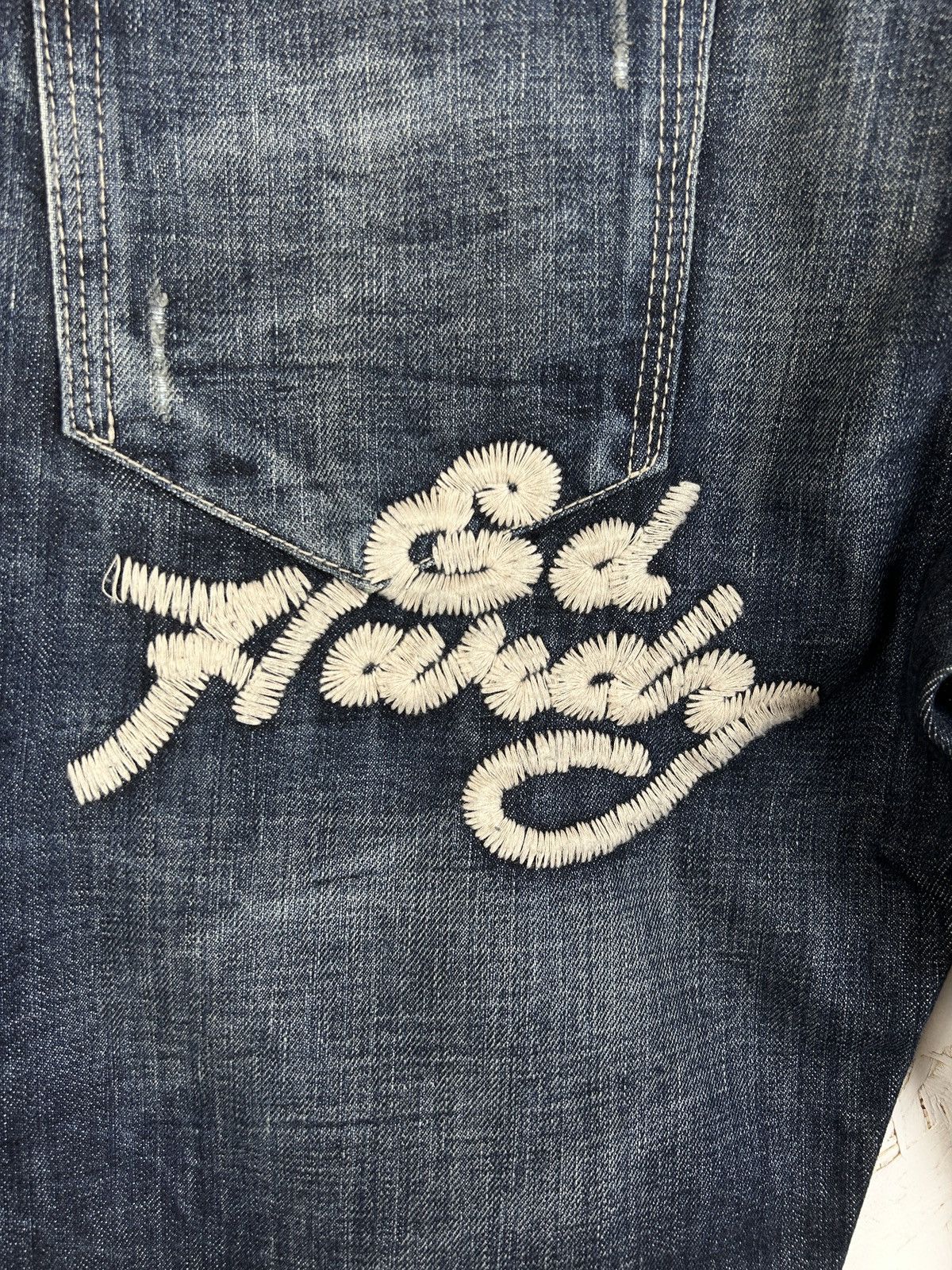 Christian Audigier Vintage Ed Hardy Christian Audigier Tattoo Embroidery Jeans Size US 36 / EU 52 - 6 Thumbnail