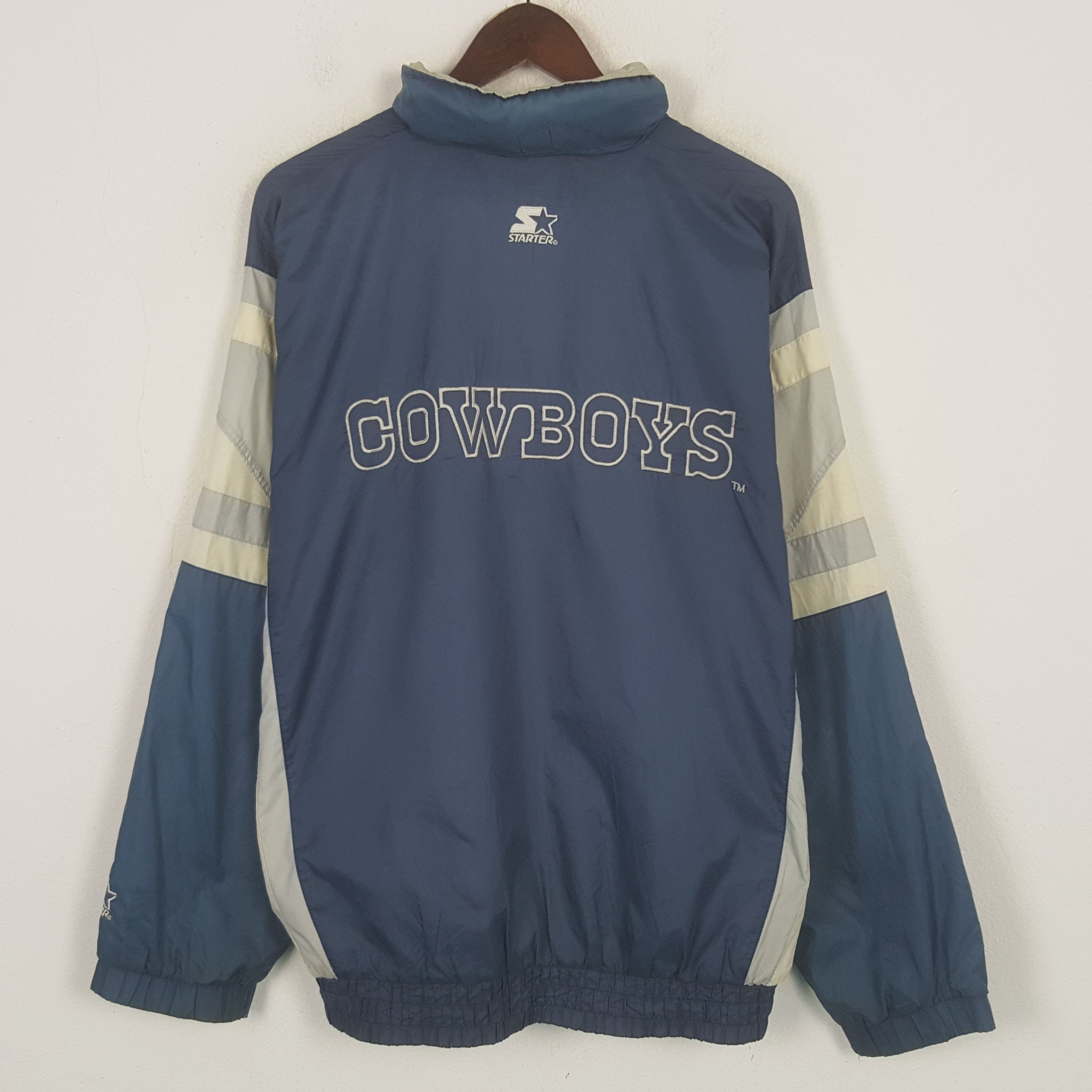 Starter Vintage Cowboys NFL Starter Windbreaker Jacket Size US L / EU 52-54 / 3 - 1 Thumbnail