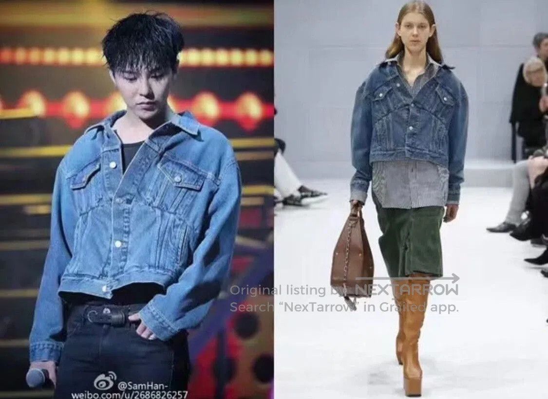 Balenciaga Balenciaga Distressed Denim Jacket for Unisex. Size US S / EU 44-46 / 1 - 9 Thumbnail