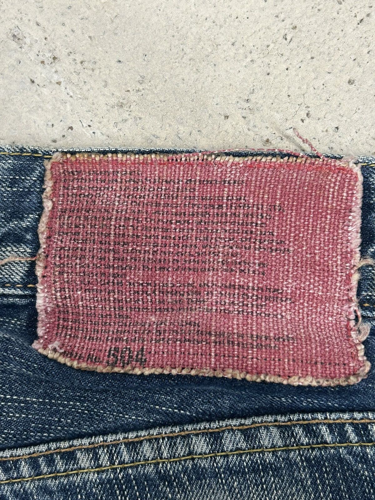 Edwin Vintage Edwin 504 Baggy Unique Stitching Blue Washed Size US 33 - 14 Thumbnail