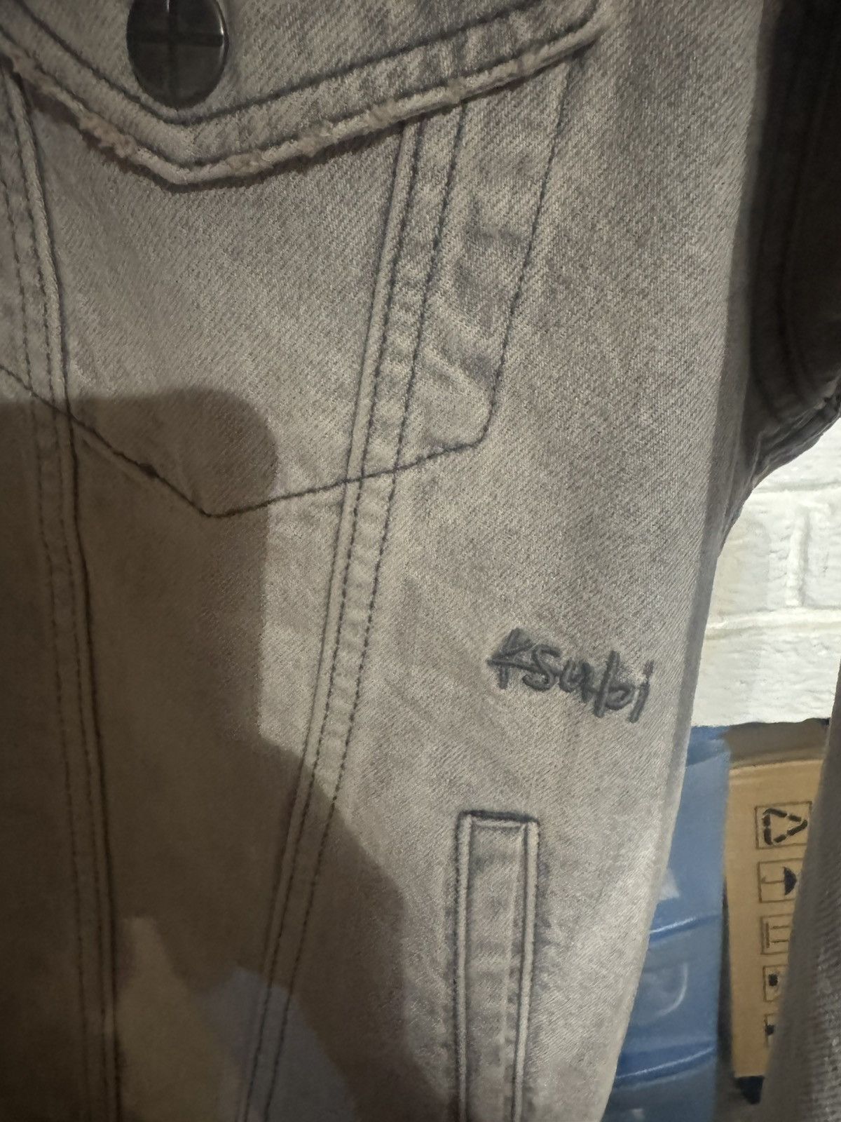 Ksubi Light grey denim jacket Size US S / EU 44-46 / 1 - 7 Thumbnail