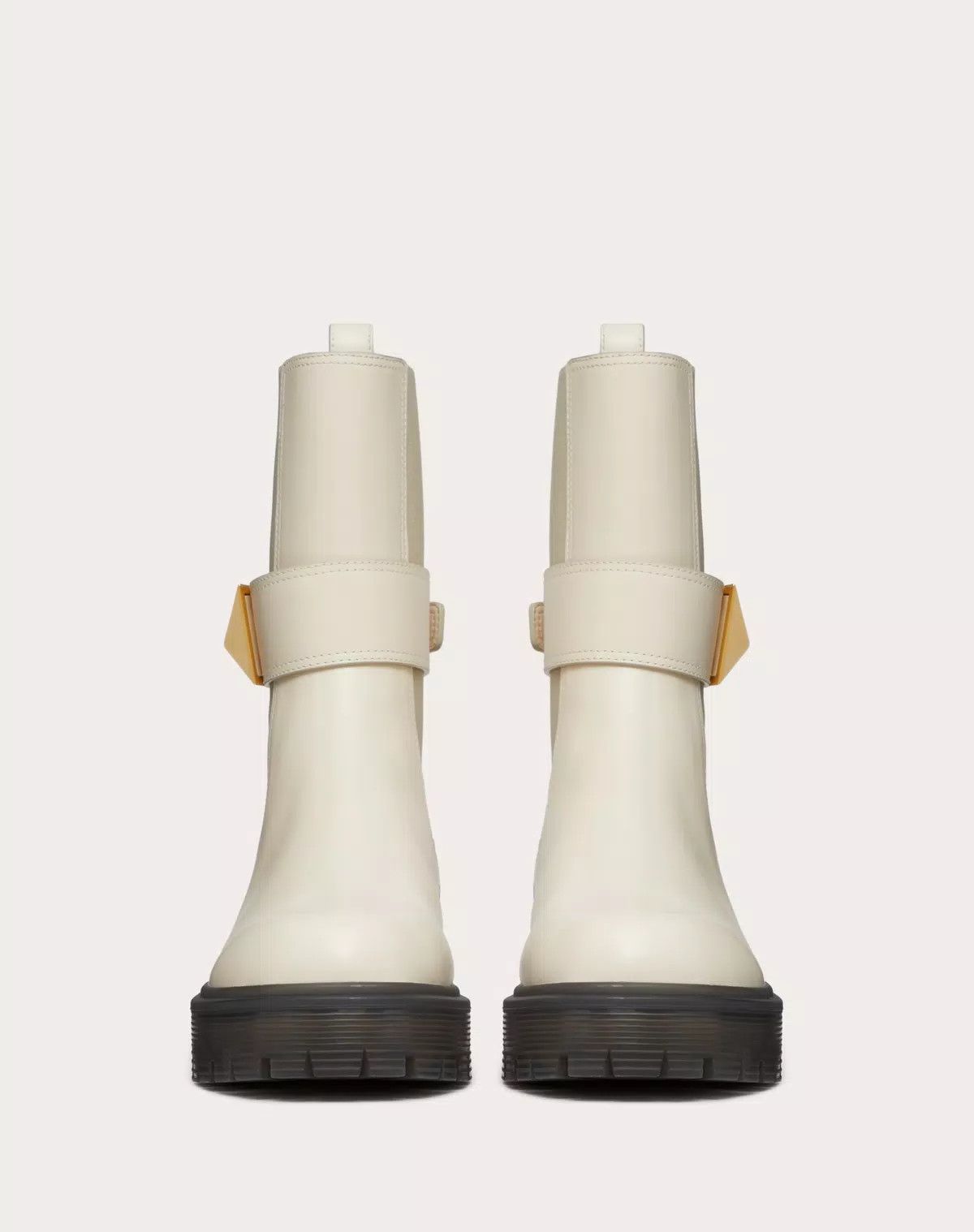 Valentino o1s1wg110426 One Stud Beatle Boots in Calfskin in Ivory Size US 10 / IT 40 - 4 Thumbnail
