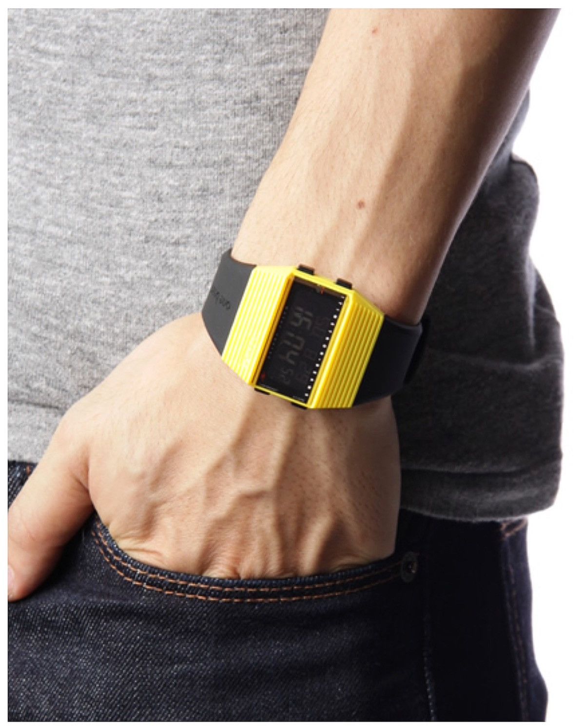 Beams Plus 2012 BOHLA × BEAMS “ONE BEAM ONE LIFE” YELLOW DIGITAL WATCH Size ONE SIZE - 2 Thumbnail