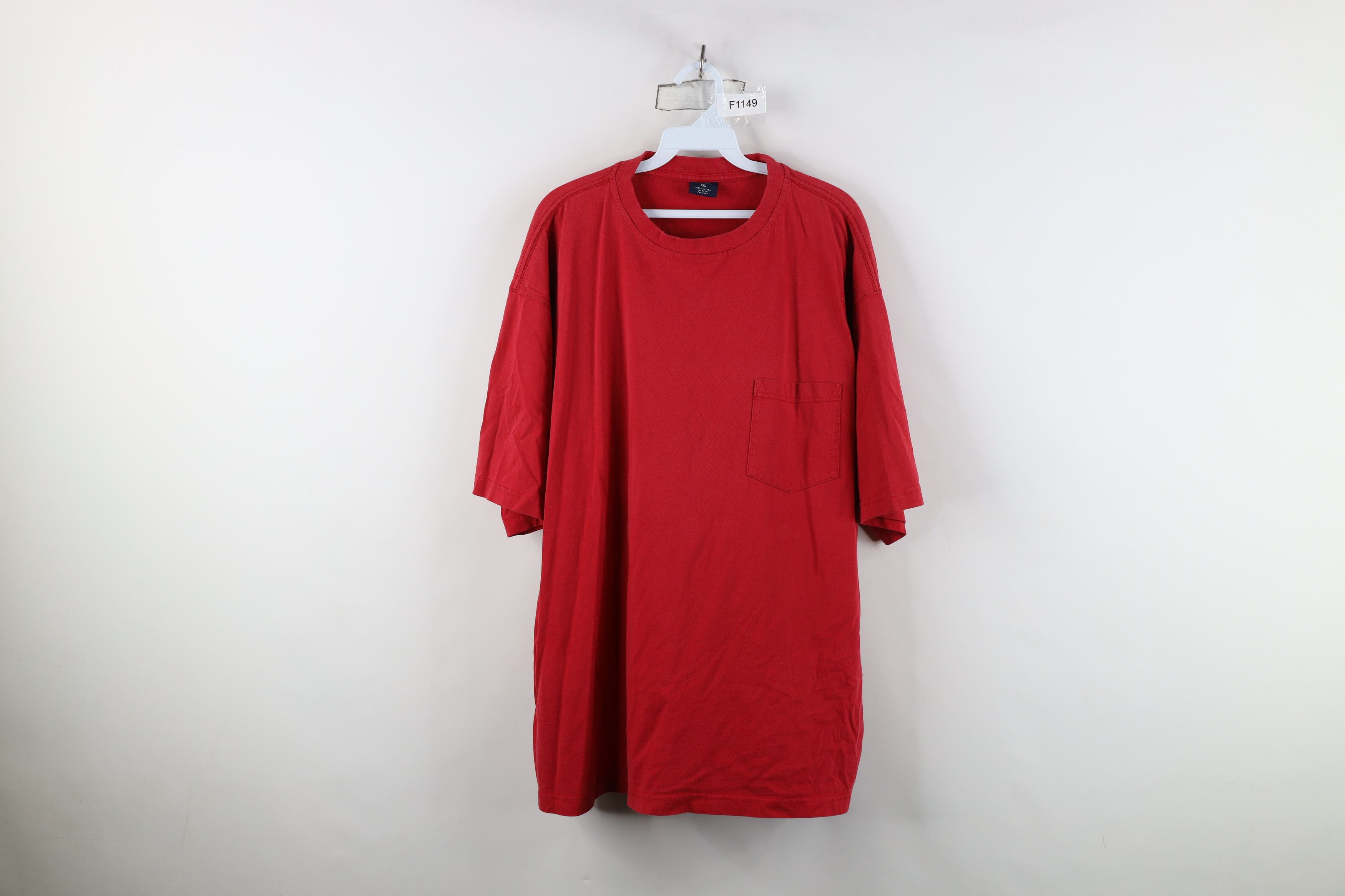 Vintage Vintage 90s Y2K Streetwear Heavyweight Blank Cotton T-Shirt Size US XXL / EU 58 / 5 - 1 Thumbnail