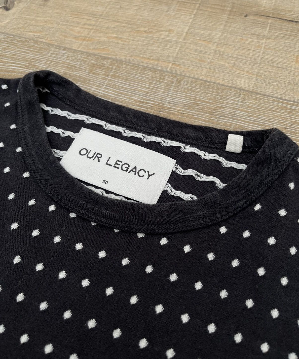 Our Legacy Our Legacy Jacquard Dot T-Shirt Size US L / EU 52-54 / 3 - 5 Thumbnail