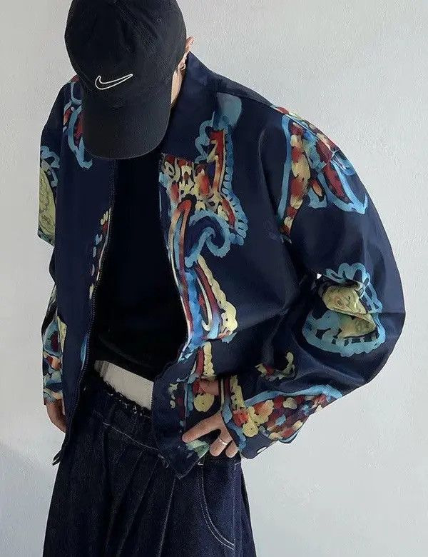 Other Avant Garde Retro Paisley Graffiti Print Jacket Size US L / EU 52-54 / 3 - 6 Thumbnail