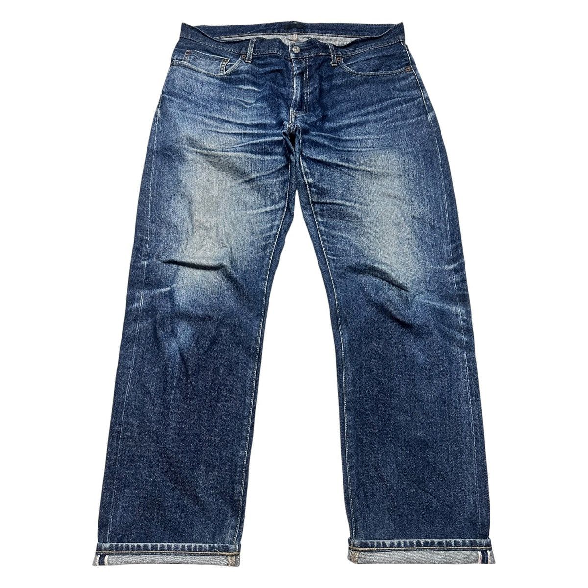 Uniqlo UNIQLO Selvedge Vintage Denim Kaihara Jeans Straight Leg Size US 37 - 5 Thumbnail