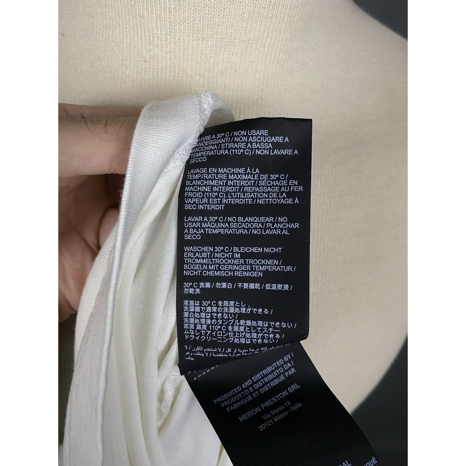 Heron Preston Heron Preston Men's White Oversize Sweater Size S Size US S / EU 44-46 / 1 - 16 Thumbnail