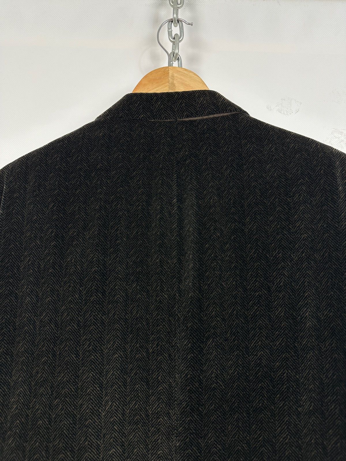 Caruso Raffaele Caruso Sartoria Parma Herringbone Handmade Blazer Size US L / EU 52-54 / 3 - 18 Thumbnail