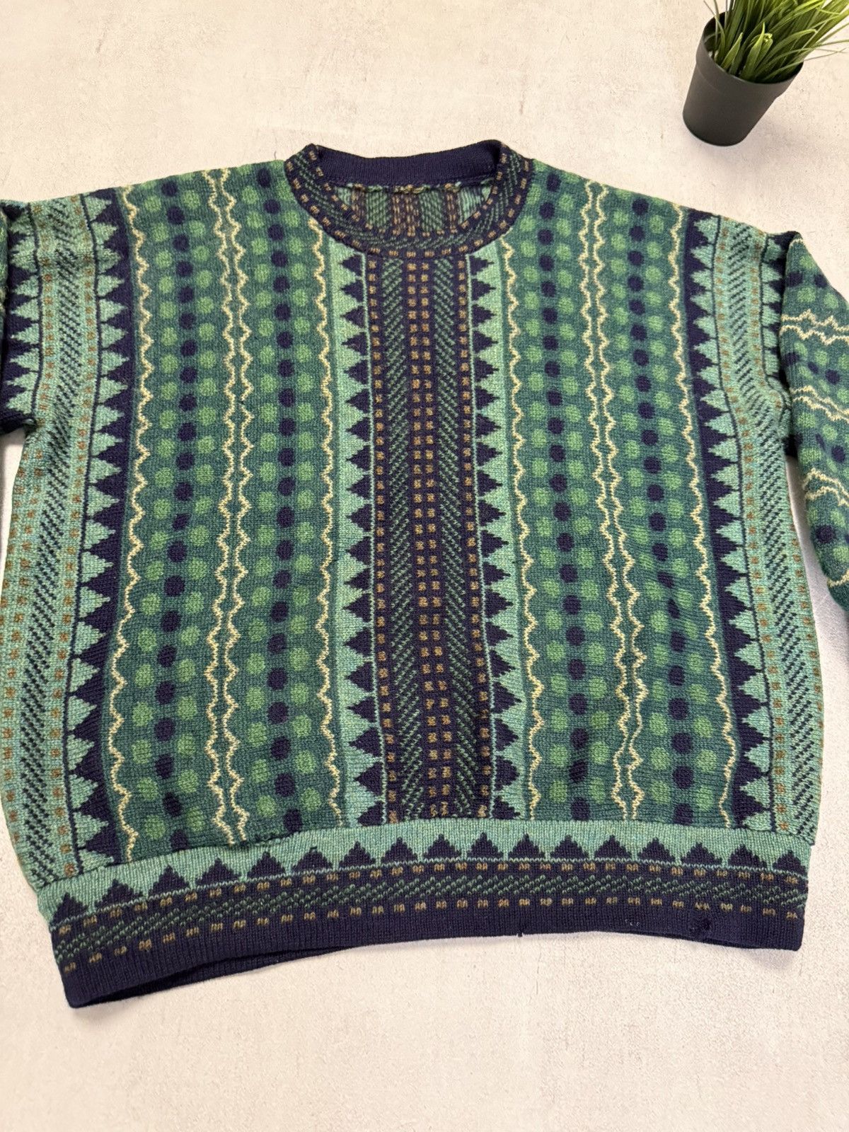 Retrofit × Vintage SICK VINTAGE SWEATER KNIT DISTRESSED BAGGY Y2K BALENCIAGA Size US M / EU 48-50 / 2 - 4 Thumbnail