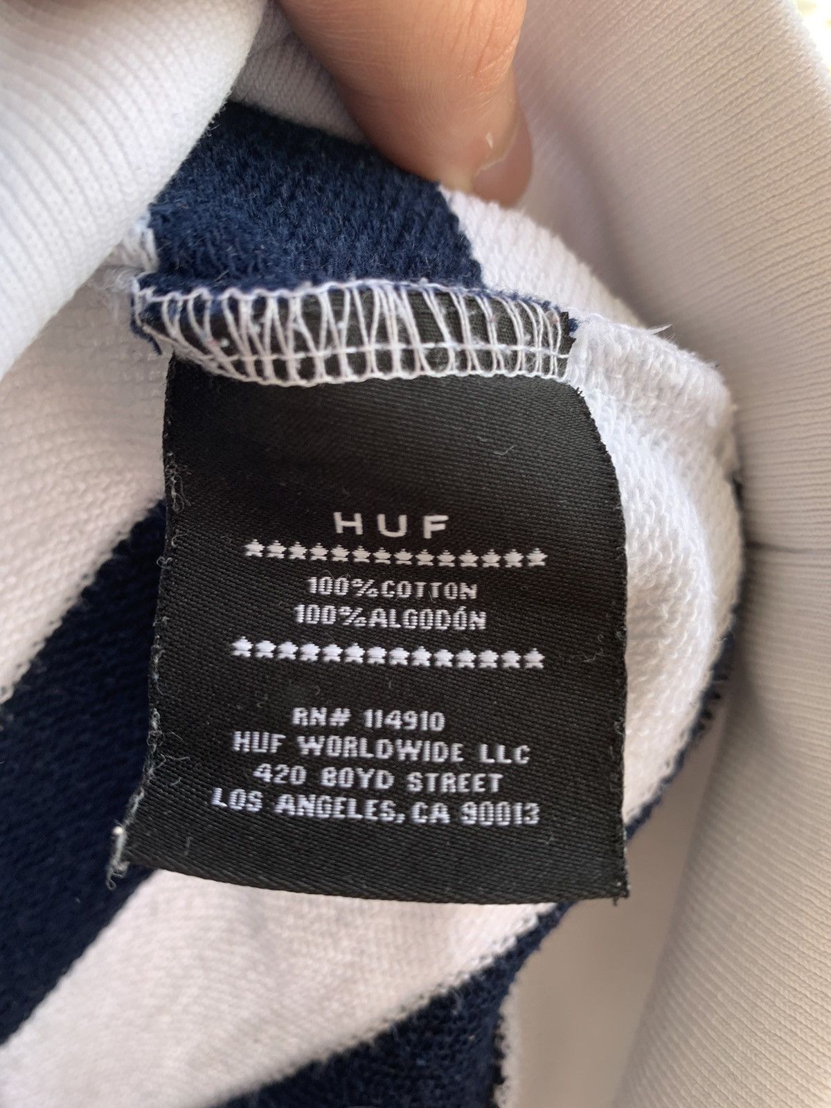 Huf Huf Kennedy Colorblock Striped Pullover Hoodie Size US S / EU 44-46 / 1 - 15 Thumbnail