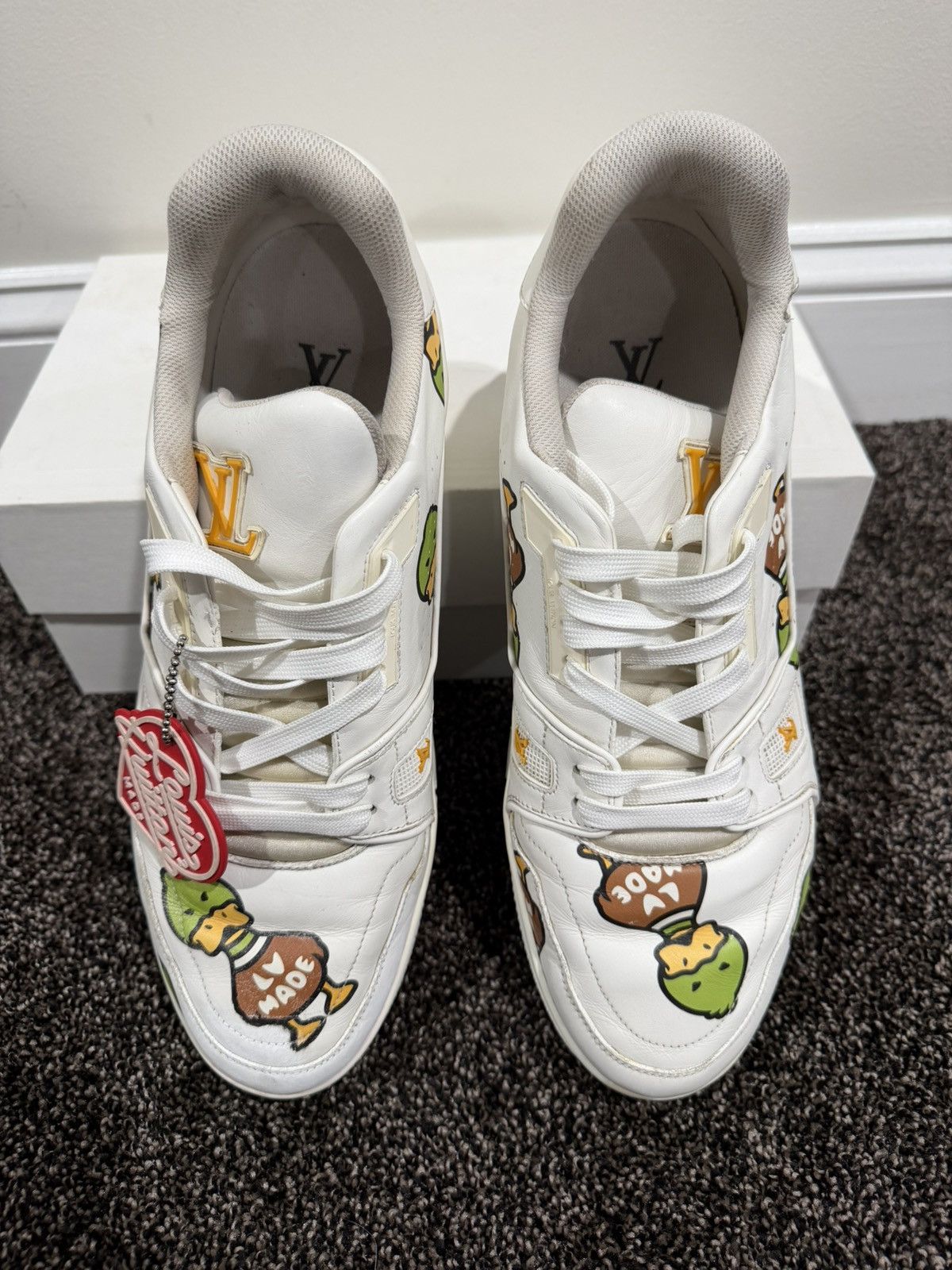 Louis Vuitton × Nigo Louis Vuitton x Nigo Human Made Duck FW21 LV Trainers Shoes Size US 10 / EU 43 - 11 Thumbnail