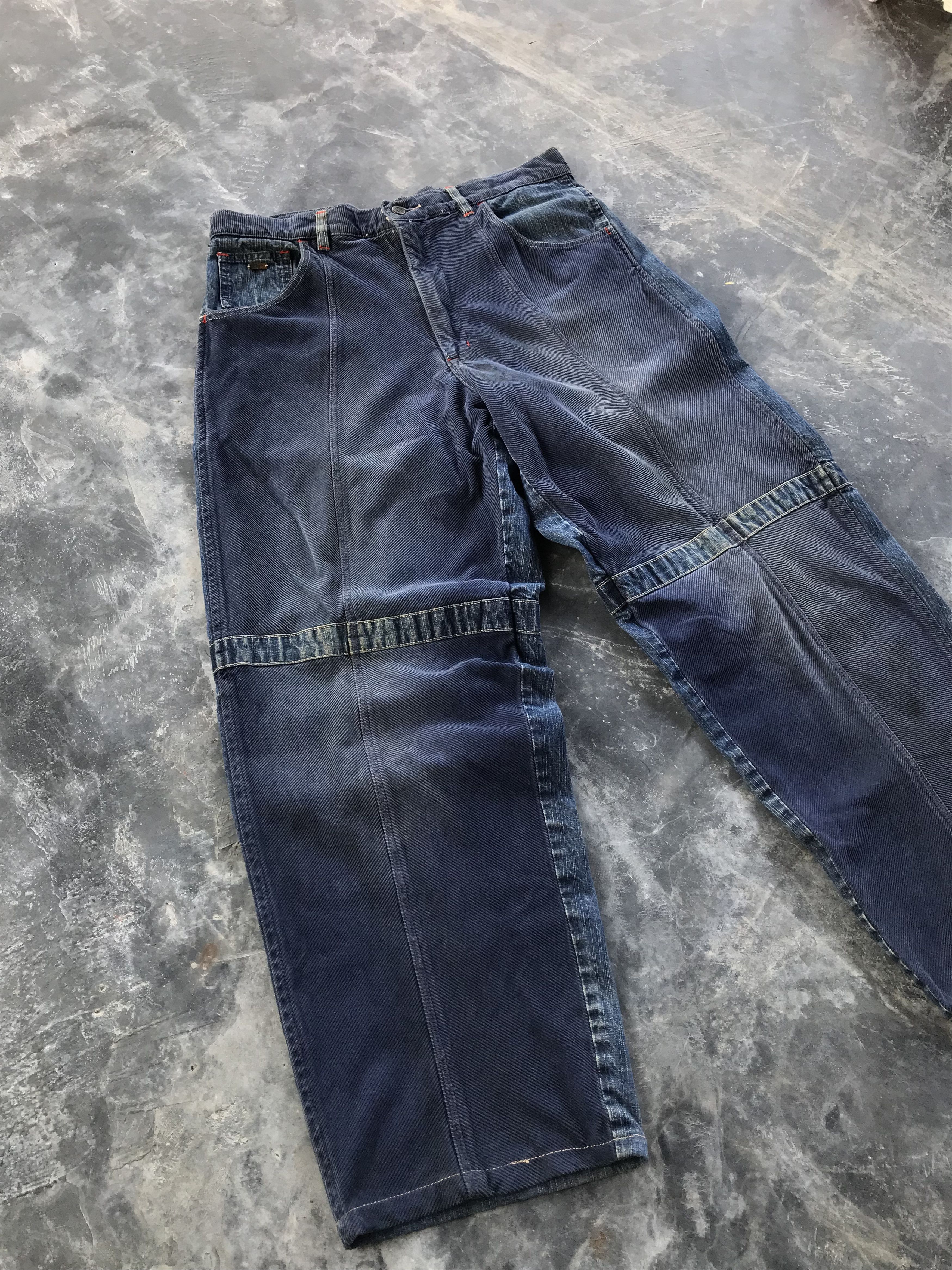 Pelle Pelle RARE Y2K Pelle Pelle Patchwork Baggy Jeans Size US 36 / EU 52 - 7 Thumbnail
