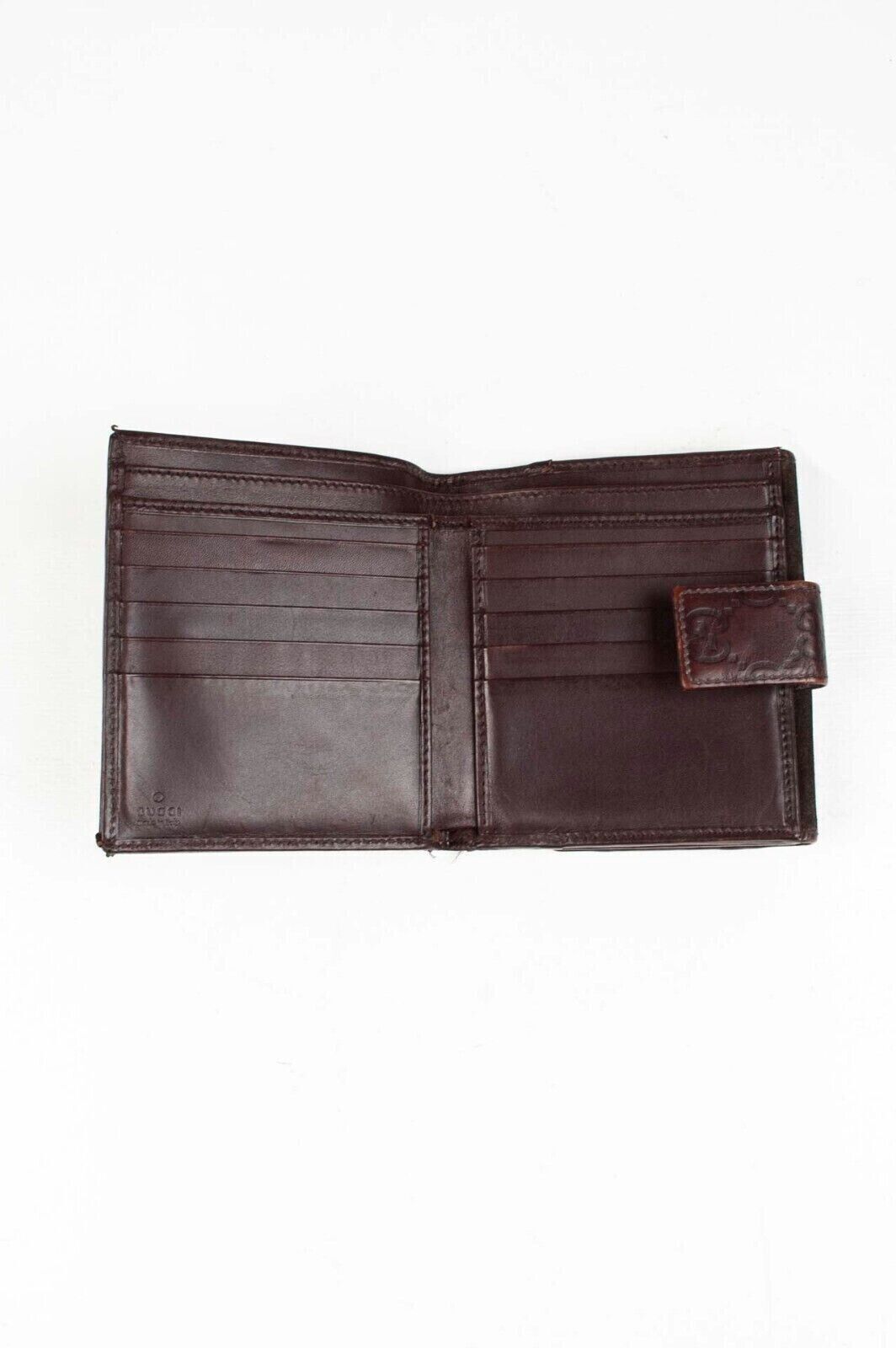 Gucci Original Gucci Men Wallet Leather Monogram Brown, H2805 Size ONE SIZE - 3 Thumbnail