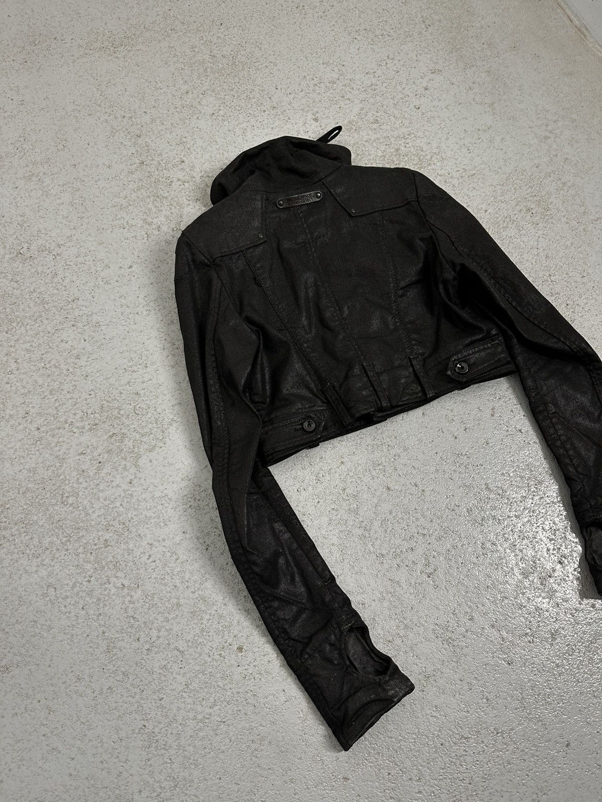 Diesel Vintage 00s Diesel Raw Denim Wide High Neck Jacket Size S / US 4 / IT 40 - 12 Thumbnail