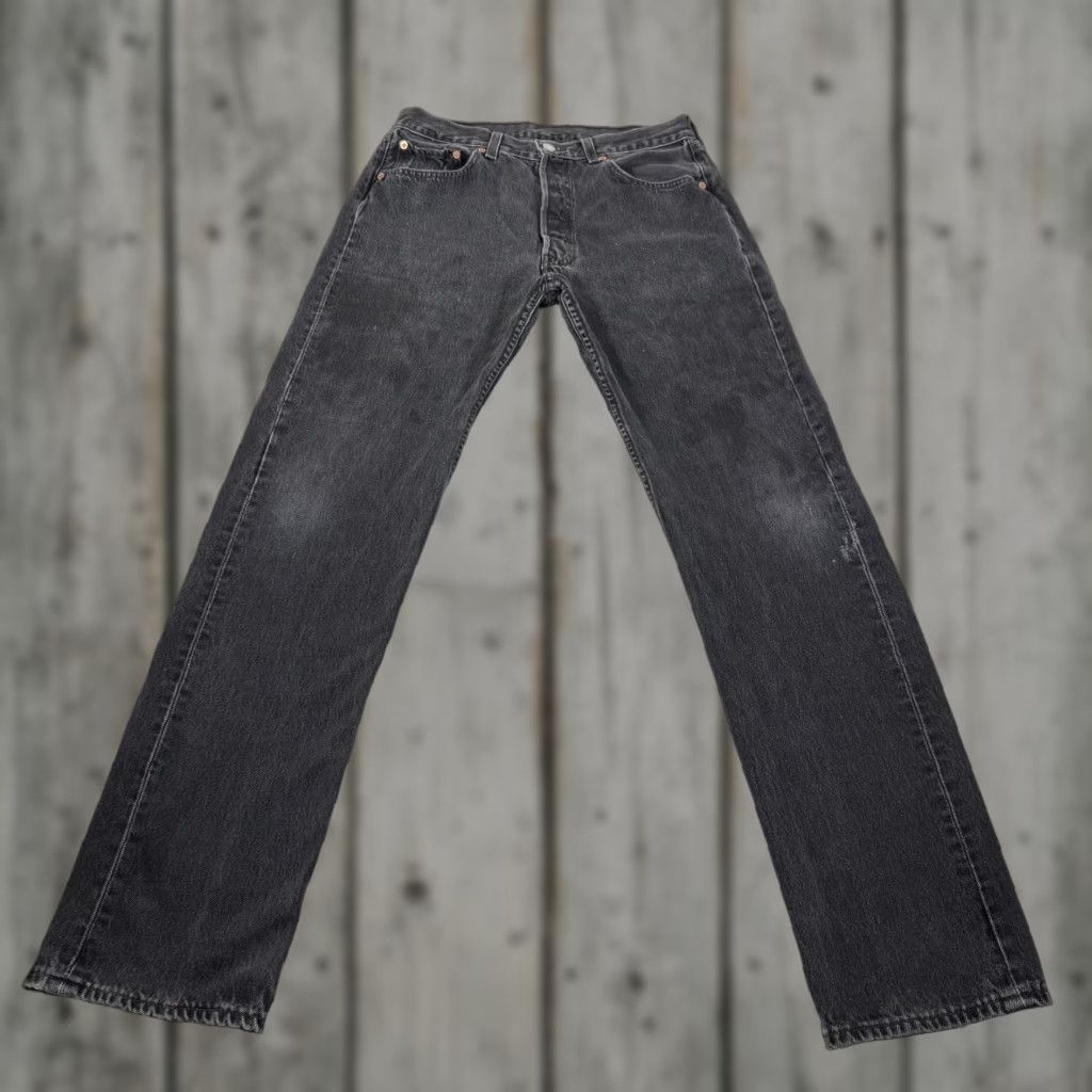 Vintage Levi's Jeans Men 32x34 Black 501 Straight Fit Denim Pants Western Cowboy Brand Levi's 501 Series Jeans 501 straight