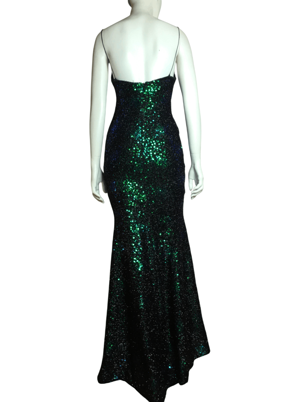 Other Vlora & Kaltrina Evening Gown Green Sparkle Dress Size S / US 4 / IT 40 - 4 Thumbnail