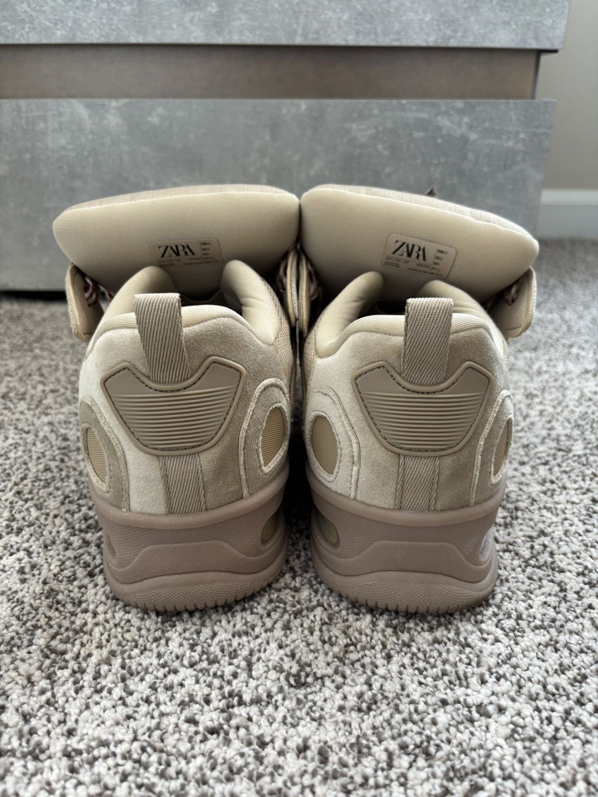 Zara Zara Men's Cream and Tan Trainers Size US 10 / EU 43 - 4 Thumbnail
