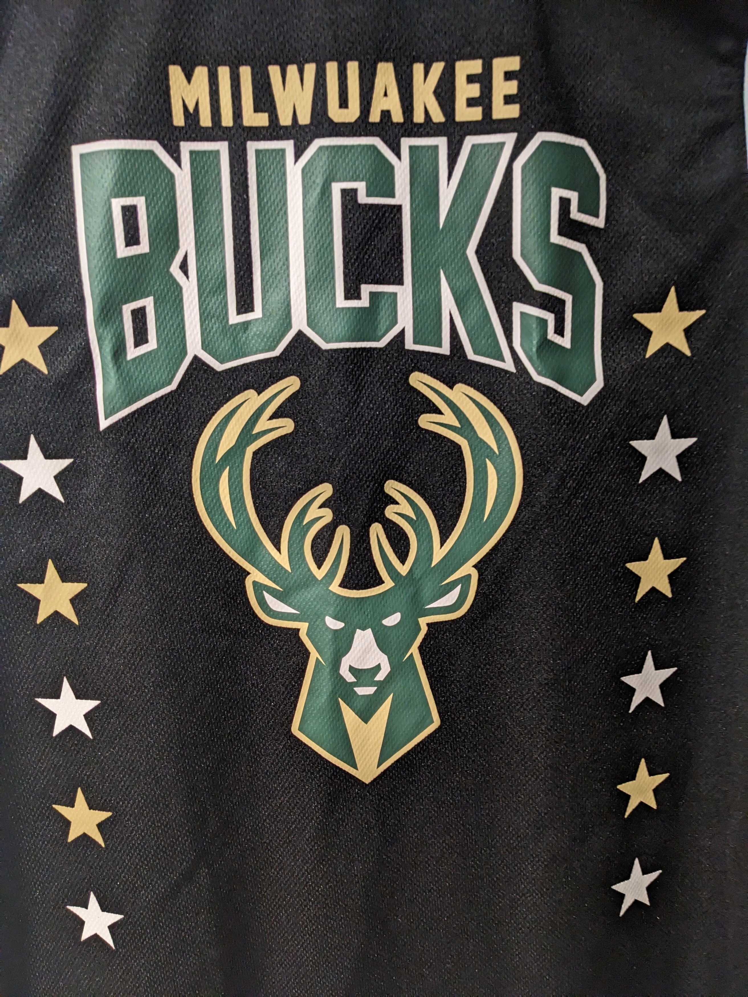 NBA Milwaukee Bucks NBA Basketball Black Medium Jersey Size US M / EU 48-50 / 2 - 2 Thumbnail