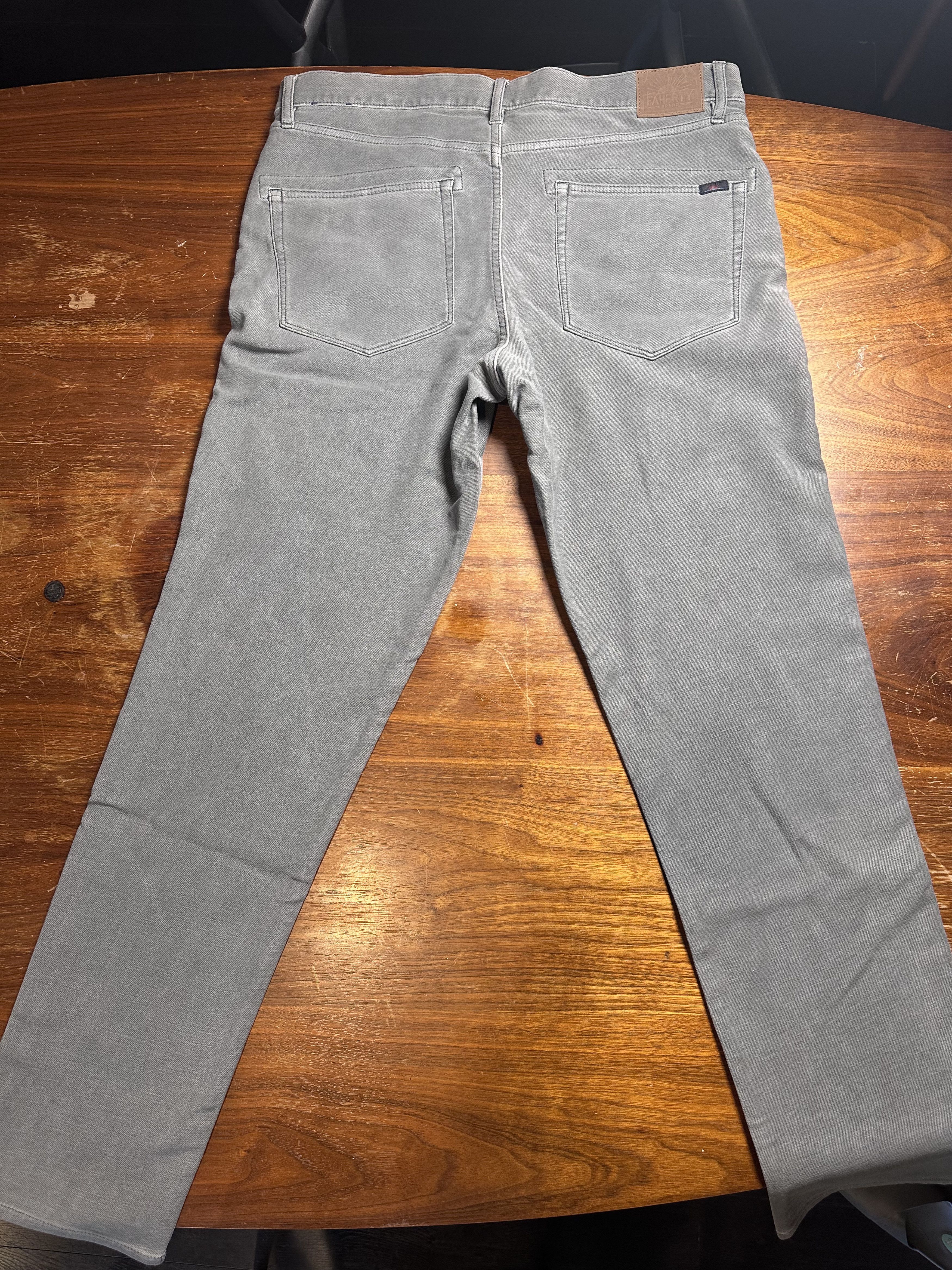 Faherty Faherty Brand Stretch Terry 5-Pocket Jean Gray Never Worn Size US 36 / EU 52 - 5 Thumbnail