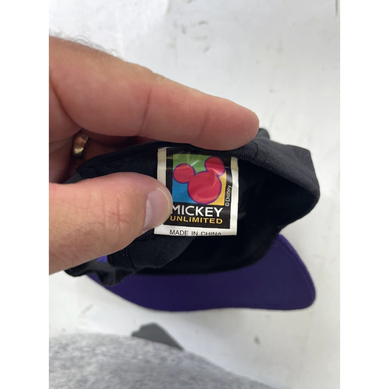 Mickey Unlimited VINTAGE Mickey Unlimited Mickey Mouse Snapback Hat Cap Black Purple Men One Size Black Purple Snapback Disney Streetwear Cap Mens Size ONE SIZE - 4 Thumbnail