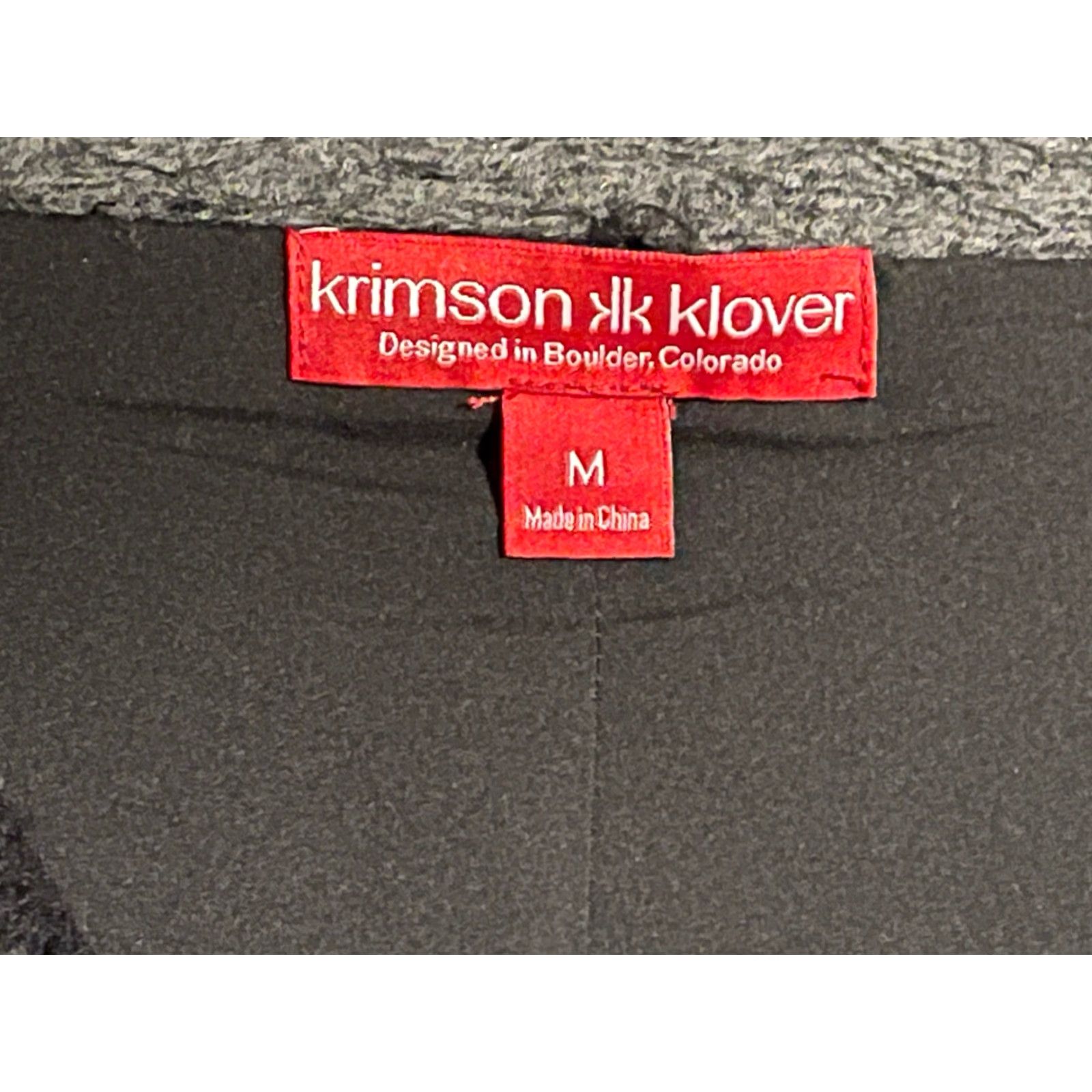 Krimson Klover Eira Jacket Women's M Black Basic Jacket Collared 90s?
