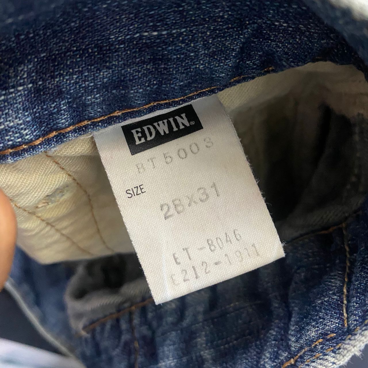 Edwin 💥Best Offer💥Vintage Edwin Blue Trip Distressed Denim Size US 31 - 18 Thumbnail