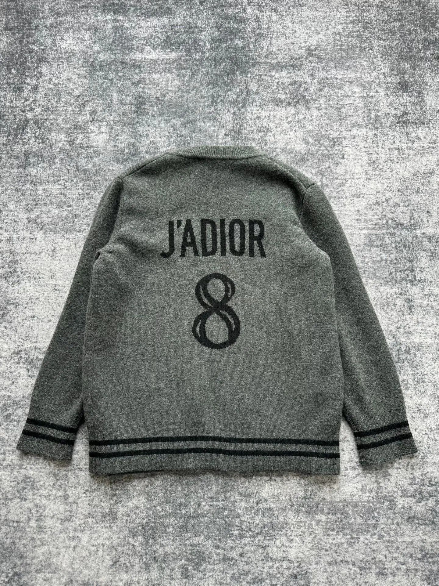 Dior Dior Gray Cashmere Cardigan with Trim. Size XS / US 0-2 / IT 36-38 - 2 Thumbnail