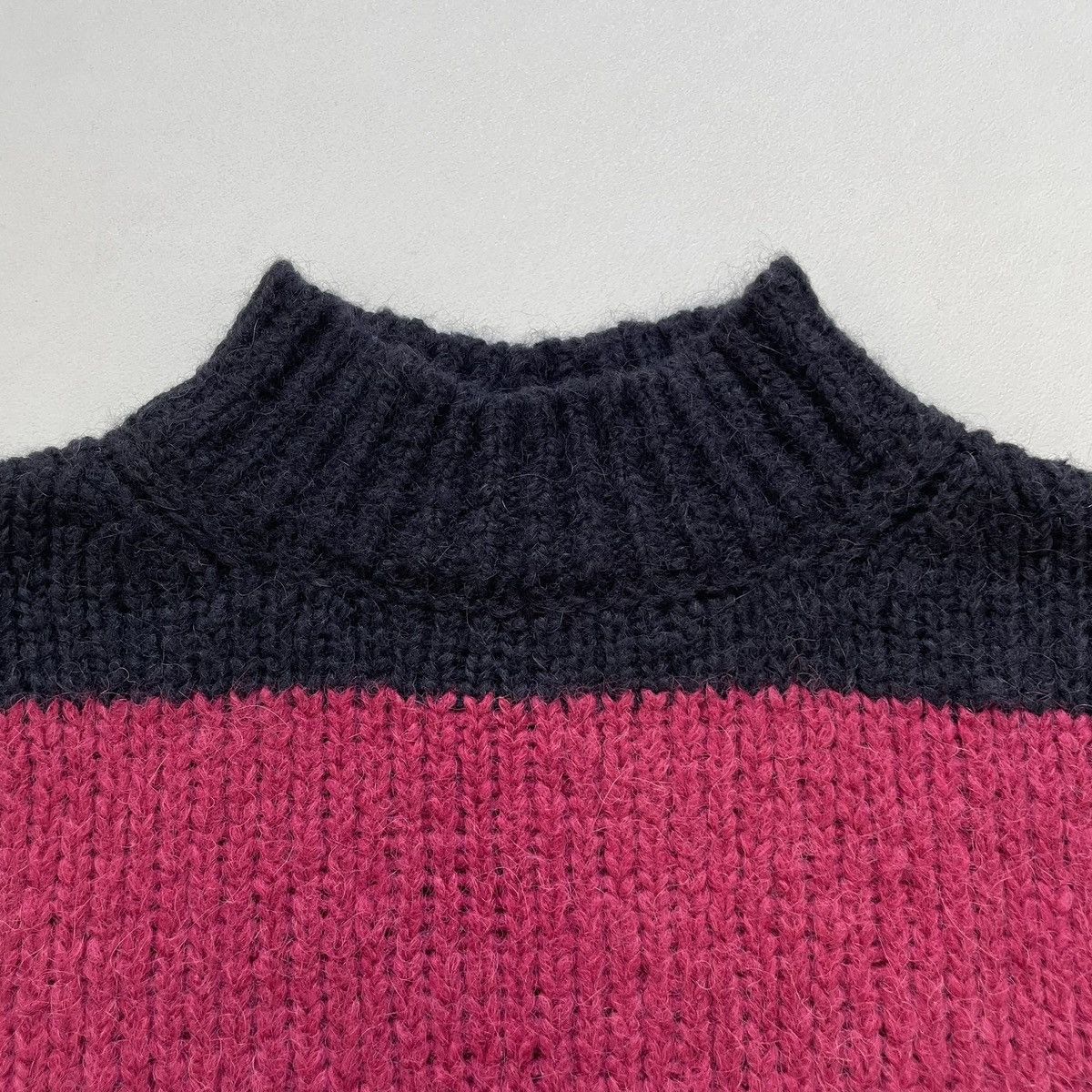 Dries Van Noten Cropped ‘Modular Panel’ Alpaca Sweater Size US M / EU 48-50 / 2 - 5 Thumbnail