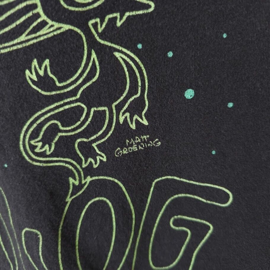 Other Troglog Trippin T Shirt Mens Size Medium Black Matt Groening Size US M / EU 48-50 / 2 - 4 Thumbnail