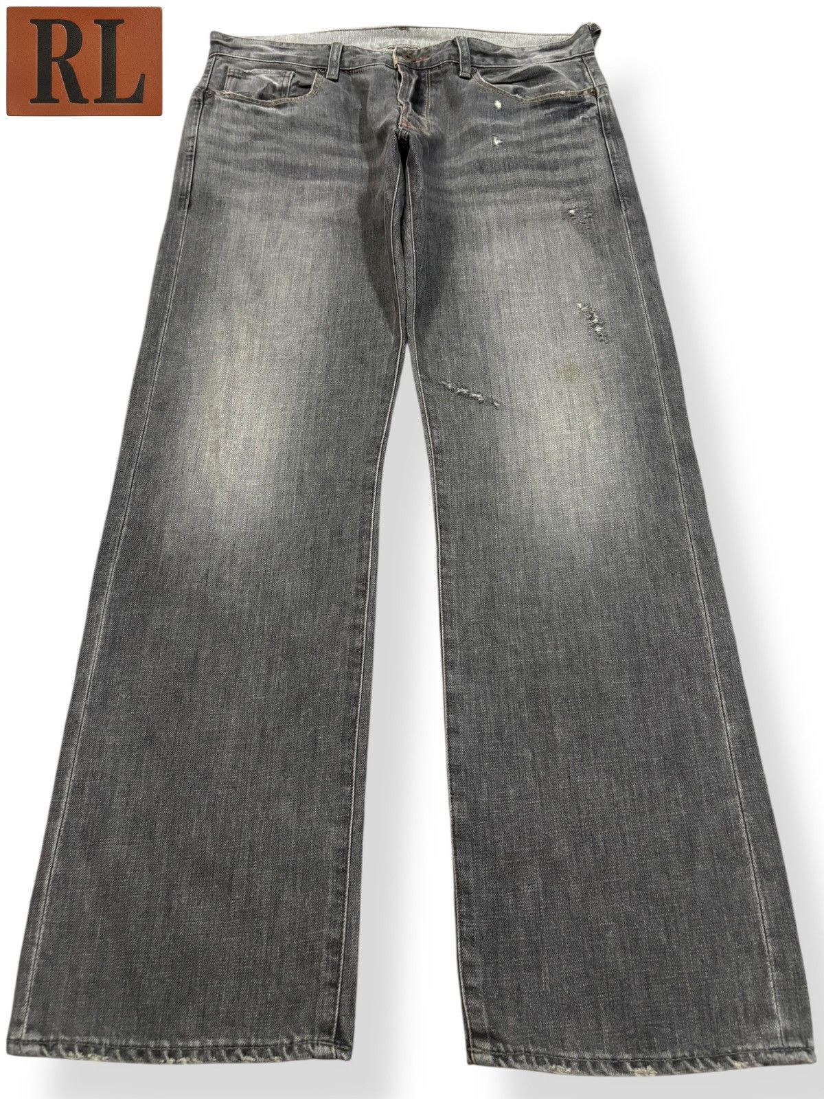 Ralph Lauren Vintage Ralph Lauren RL Faded Classic Fit Distressed Jeans Size US 34 / EU 50 - 1 Thumbnail