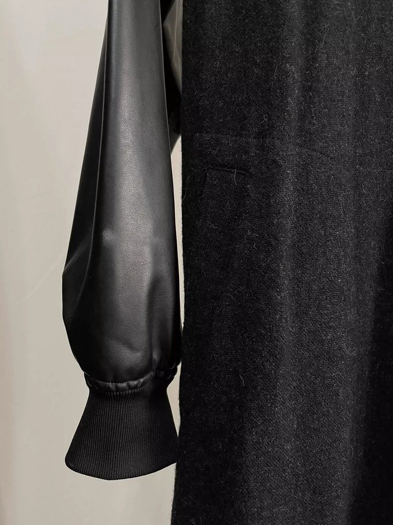 Comme des Garcons Comme Des Garcons Mid-ancient wool and leather sleeve long Size S / US 4 / IT 40 - 4 Thumbnail