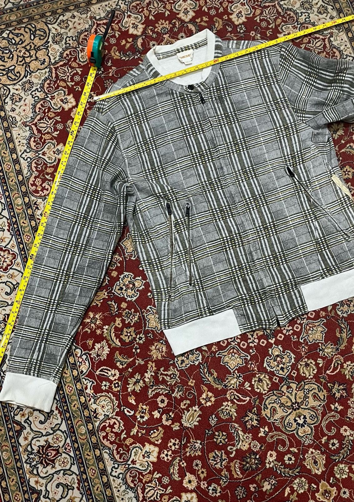 Diesel Vintage Diesel Plaid zipper jacket Size US L / EU 52-54 / 3 - 6 Thumbnail