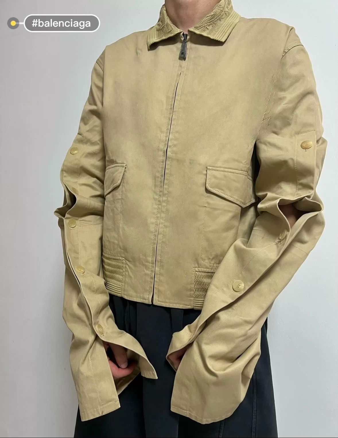 Wooyoungmi Wooyoungmi Deformed Stand Collar Jacket Size US S / EU 44-46 / 1 - 1 Thumbnail