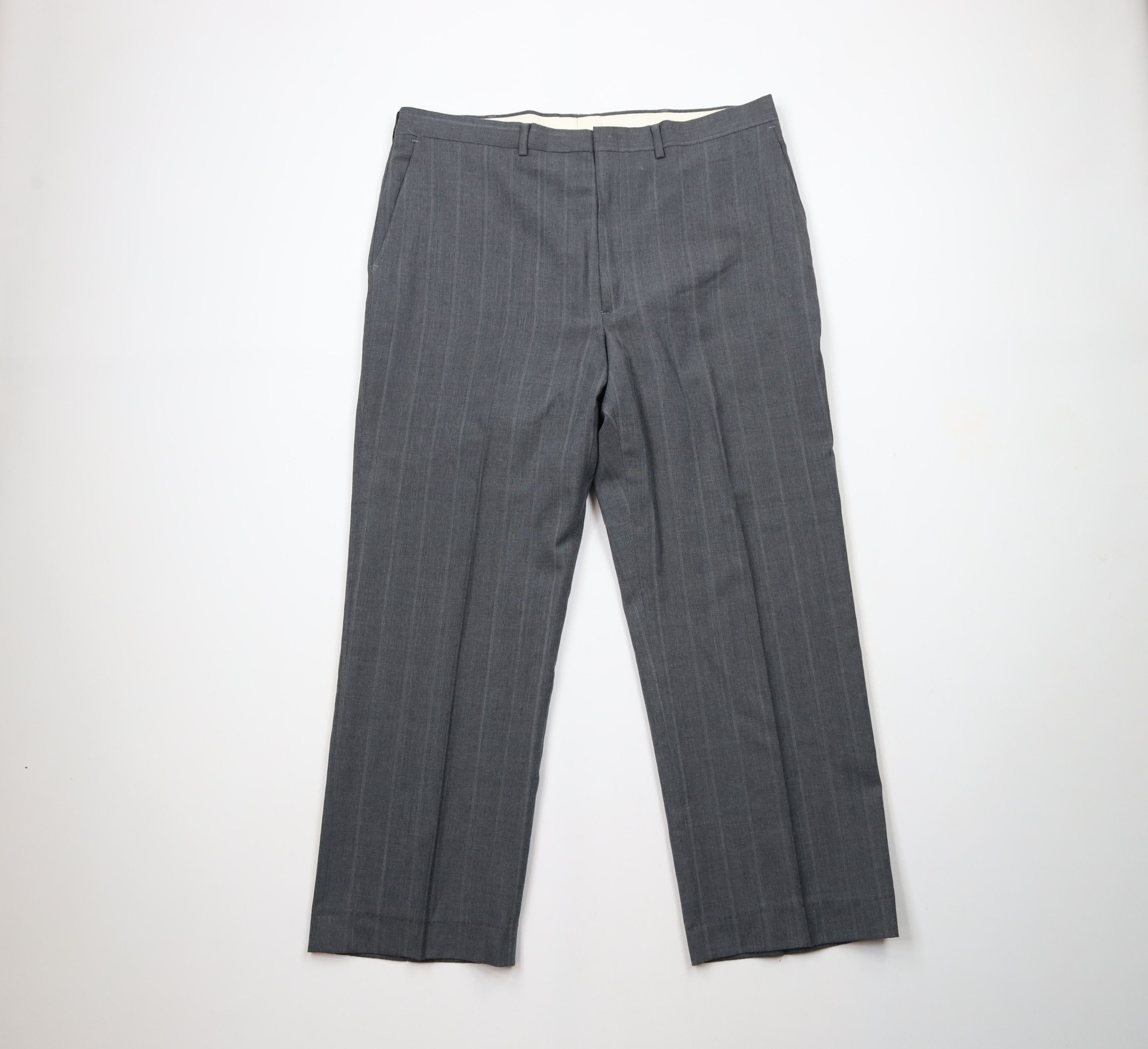 Vintage Vintage 90s Streetwear Striped Wide Leg Chino Pants USA Size US 38 / EU 54 - 1 Thumbnail