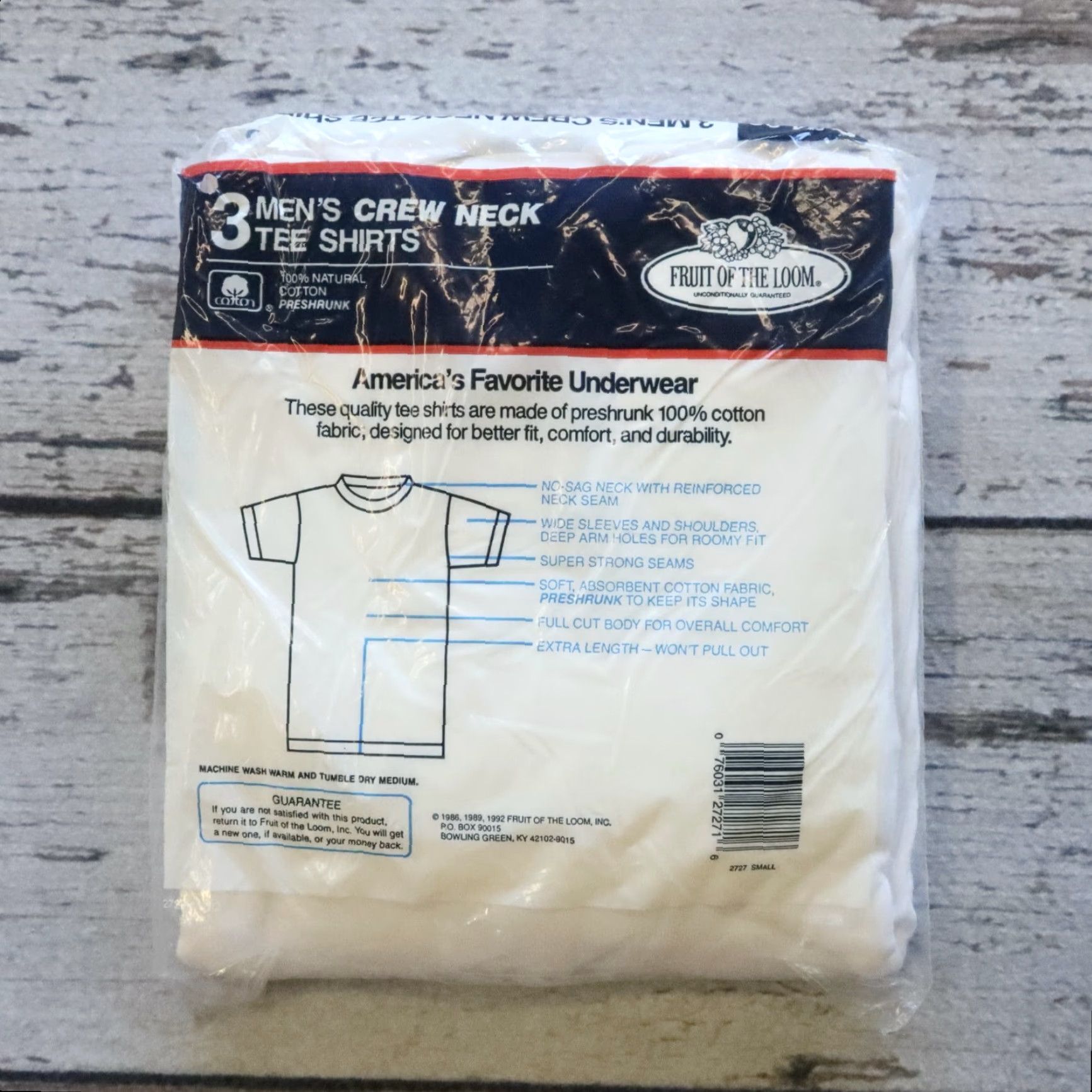 Fruit Of The Loom VINTAGE Fruit Of The Loom Shirt Mens S White All Cotton Crewneck Tshirt 3 Pack Size US S / EU 44-46 / 1 - 2 Thumbnail