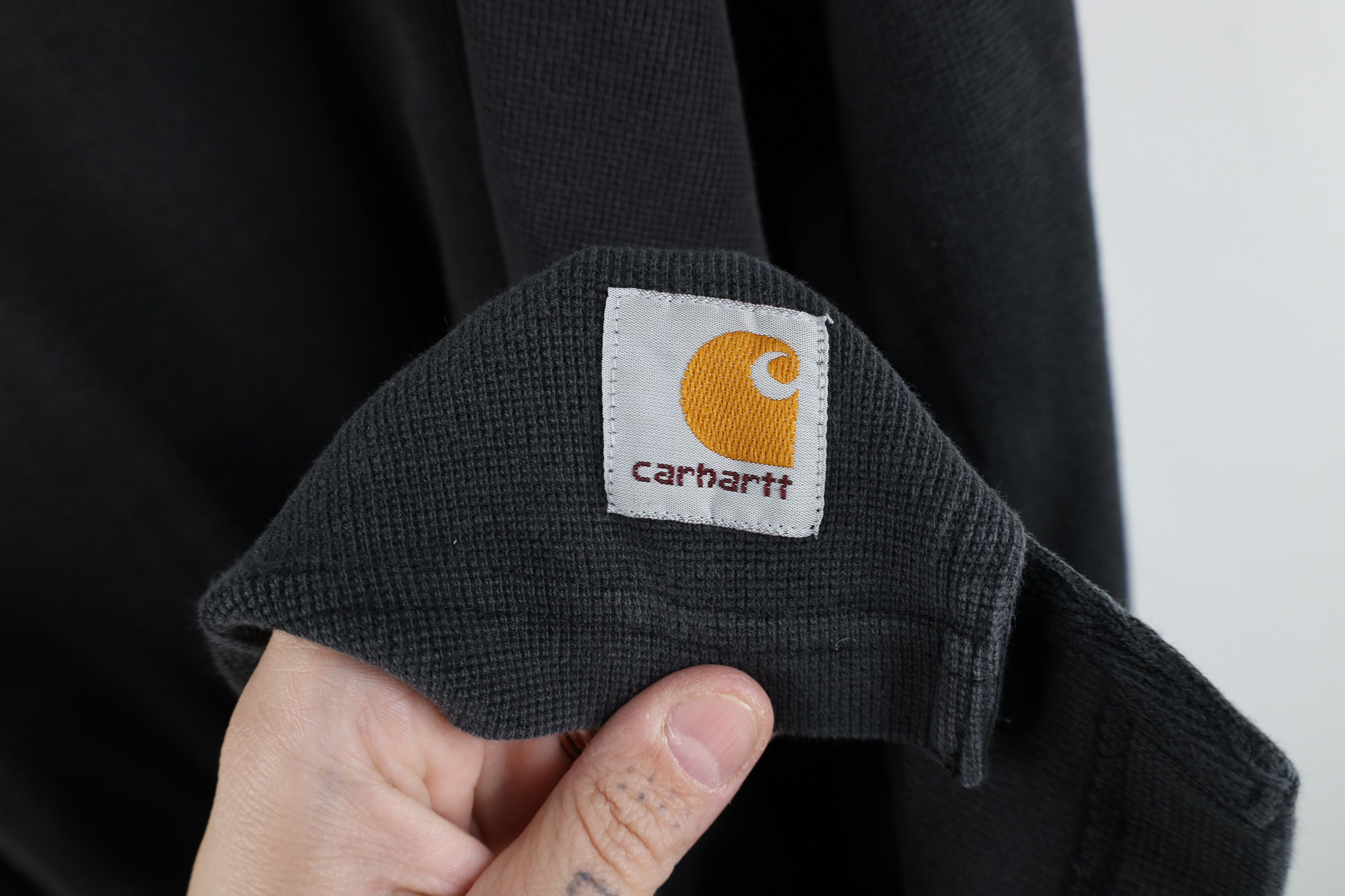 Carhartt Vintage Carhartt Thermal Waffle Knit Long Sleeve T-Shirt Size US XXL / EU 58 / 5 - 4 Thumbnail