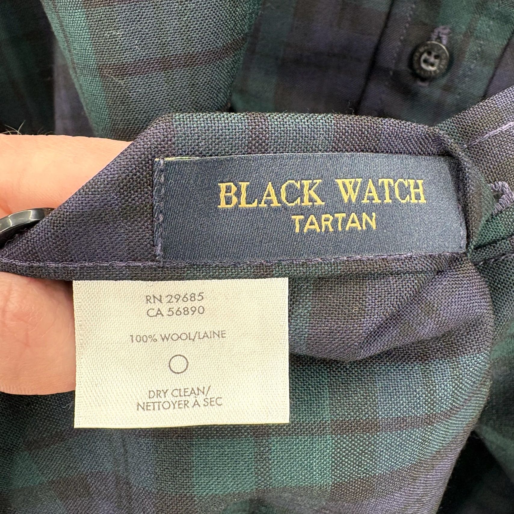 Pendleton VINTAGE Pendleton Shirt Mens Large Black Watch Tartan Wool Plaid Long Sleeve Button Down Size US L / EU 52-54 / 3 - 5 Thumbnail