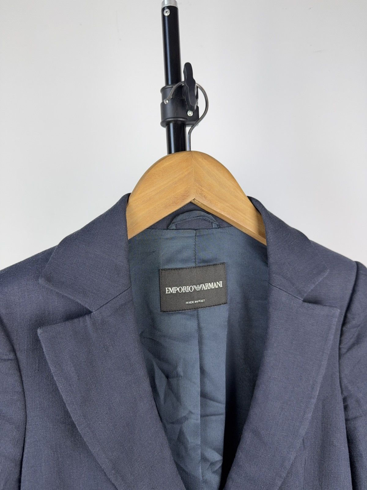 Emporio Armani Vintage Luxury 00s Emporio Armani Blue Blazer Retro 38 size Size S / US 4 / IT 40 - 8 Thumbnail