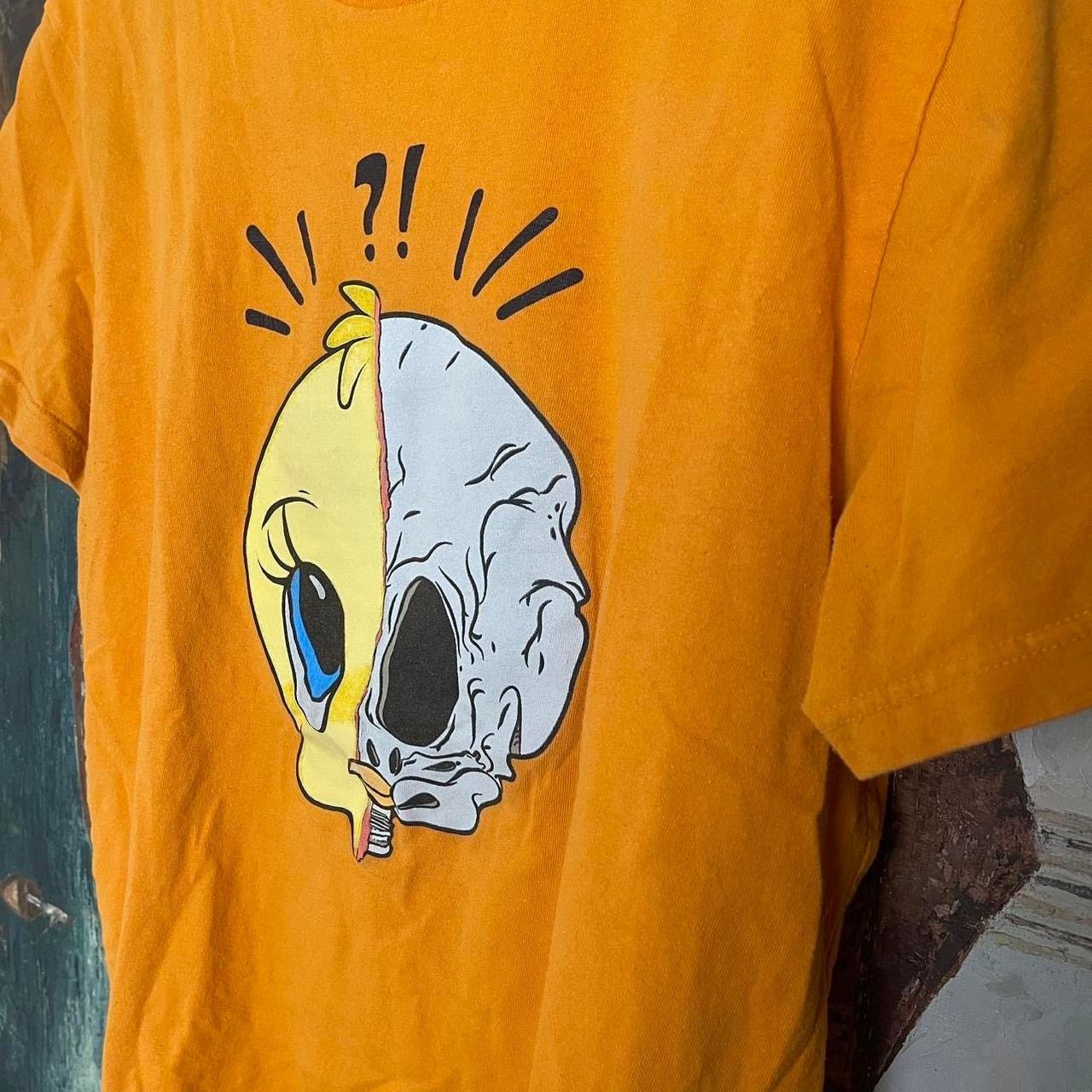 Other Black Keys x Tweety Bird Split Skull T-Shirt Looney Tunes Size US XL / EU 56 / 4 - 2 Thumbnail