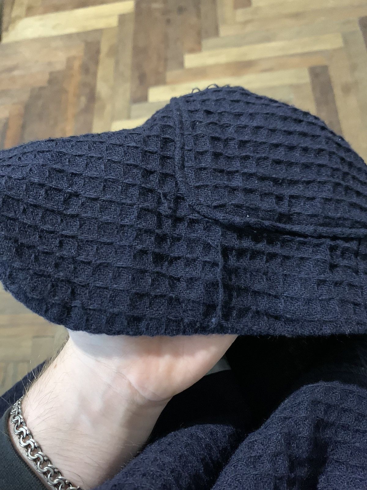 Daniele Alessandrini Daniele Alessandrini Cinquanta Waffle Knit Lana/Wool Blazer Size 48R - 11 Thumbnail