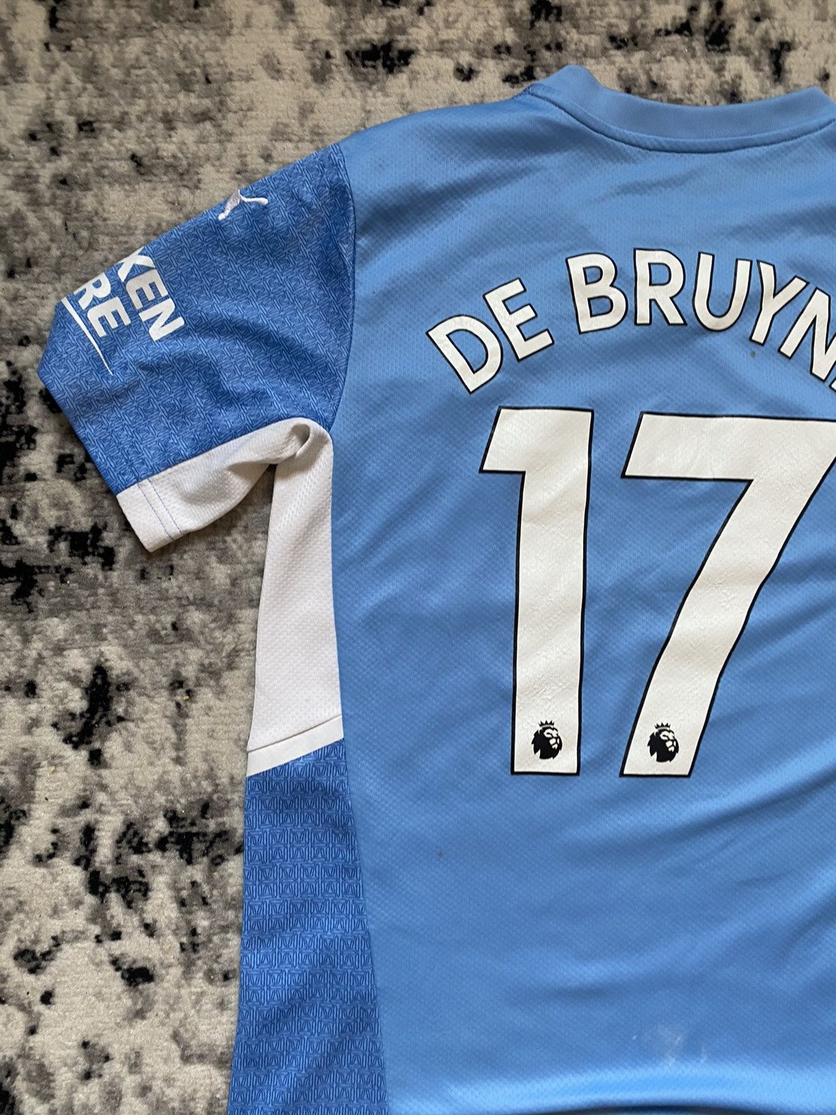 Puma × Vintage Manchester City De Bruyne Jersey Puma Blockcore First Kit Size US S / EU 44-46 / 1 - 4 Thumbnail