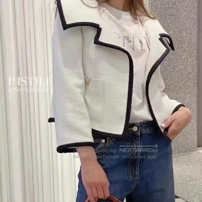 Valentino Valentino Color-blocked lapel jacket jacket Size XS / US 0-2 / IT 36-38 - 6 Thumbnail